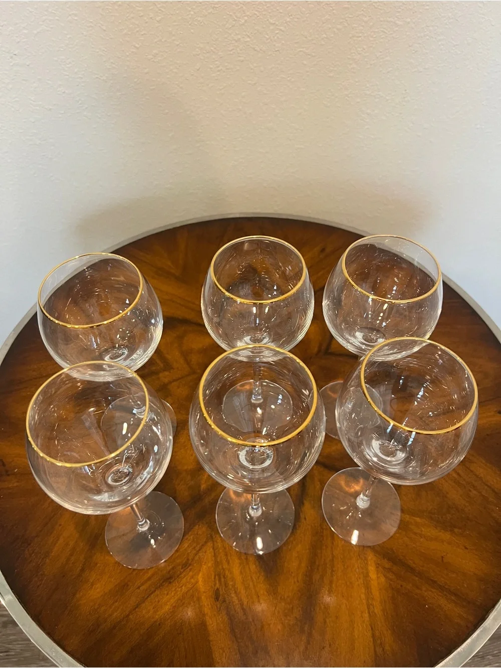 6 Lenox Eternal Gold Signature Wine Glasses 8” - Pristine  Condition - Picture 4 of 10